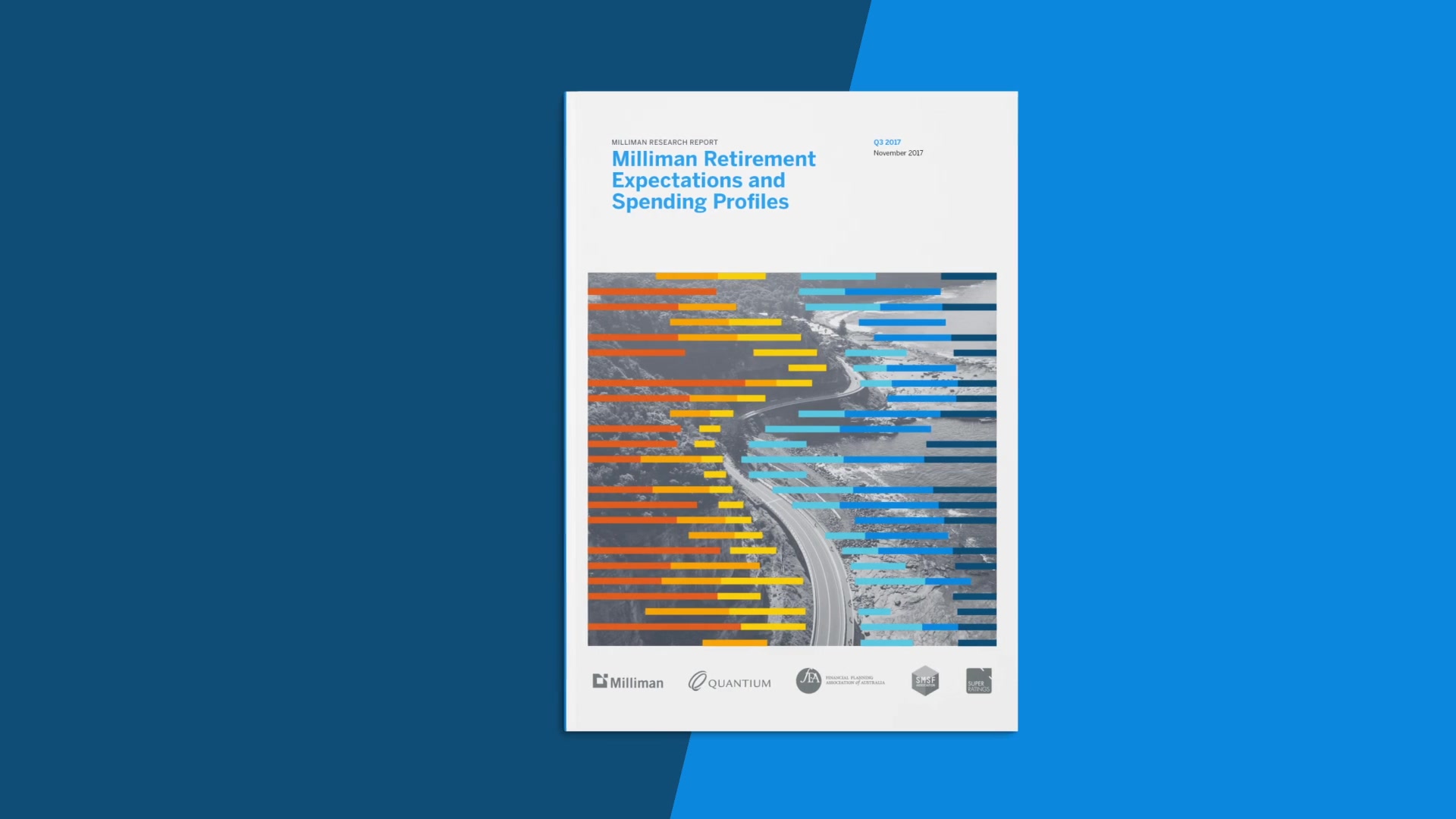 Branded publication designs presented in motion